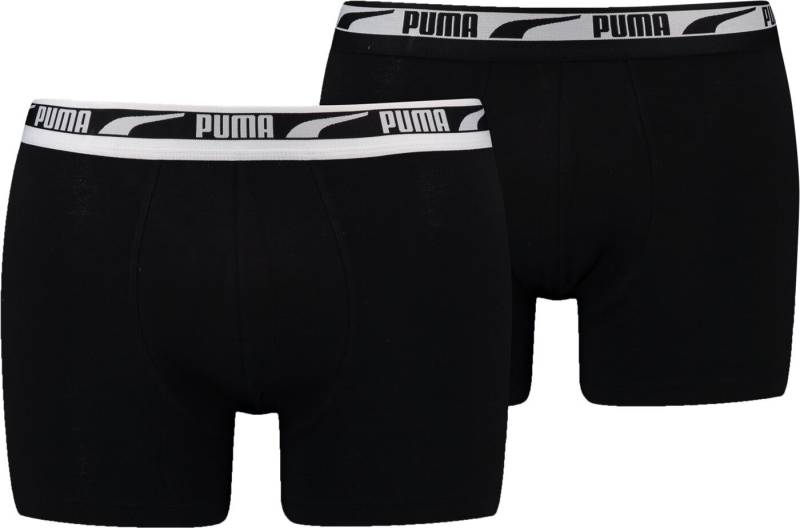 PUMA Boxershorts PUMA MEN MULTI LOGO BOXER 2P BLACK von PUMA