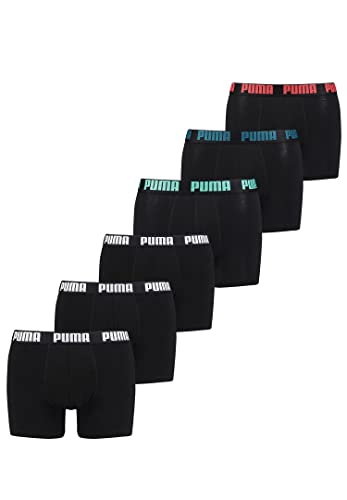 PUMA Boxershorts Unterhosen Shorts Promo Boxer 681005001 6er Pack, Farbe:Combo Black, Bekleidungsgröße:M von PUMA