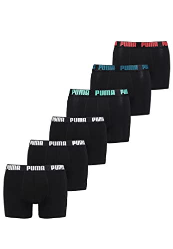 PUMA Boxershorts Unterhosen Shorts Promo Boxer 681005001 6er Pack, Farbe:Combo Black, Bekleidungsgröße:S von PUMA