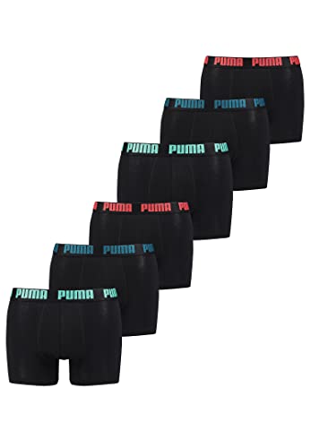 PUMA Boxershorts Unterhosen Shorts Promo Boxer 681005001 6er Pack, Farbe:Tripple Black2, Bekleidungsgröße:M von PUMA