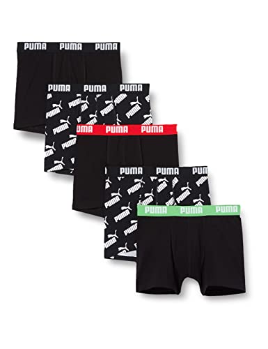 PUMA Kinder Boxer Unterwäsche, Schwarz, 134-140 (5er Pack) von PUMA