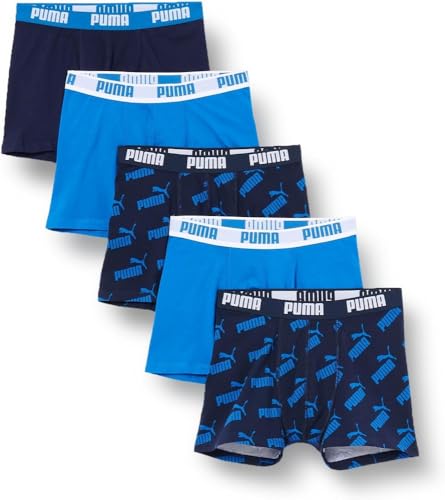 Puma Children Unisex Boxer Unterwäsche, Blau, 146-152 EU von Puma