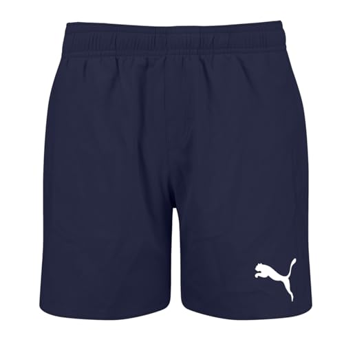 PUMA Jungen Medium Length Shorts Swim Trunks, Navy, 164 von PUMA