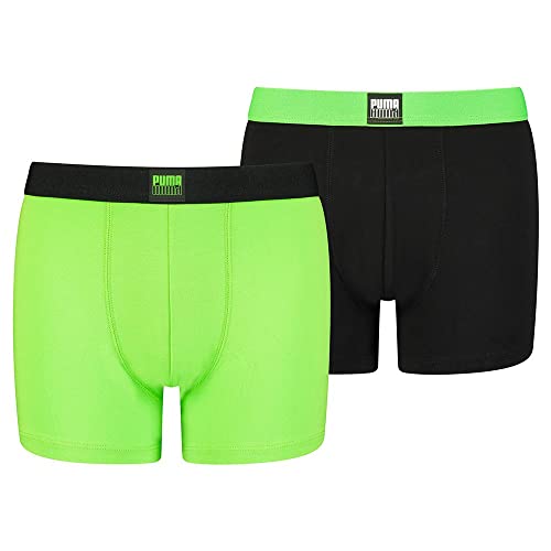 PUMA Boys Placed Logo Boxer Baby and Toddler Underwear Set, Green Combo, 152 von PUMA