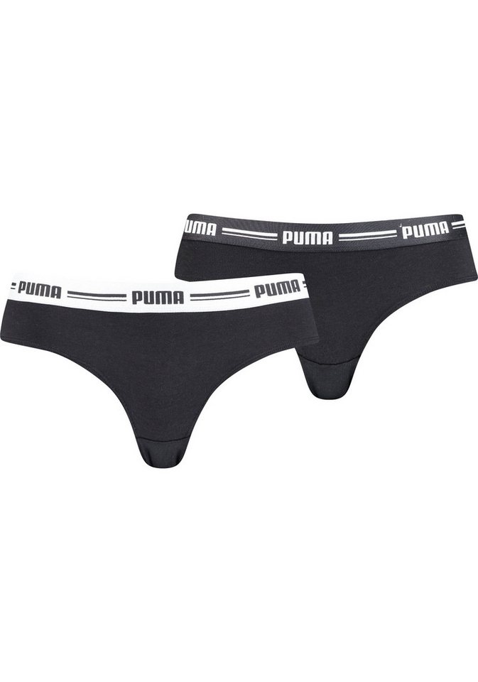 PUMA Brasilslip PUMA WOMEN BRAZILIAN 2P HANG (2er Pack) mit weichem Logobündchen von PUMA