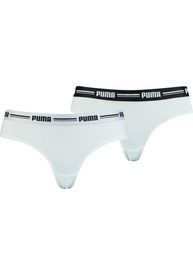PUMA Brasilslip PUMA WOMEN BRAZILIAN 2P HANG (2er Pack) mit weichem Logobündchen von PUMA