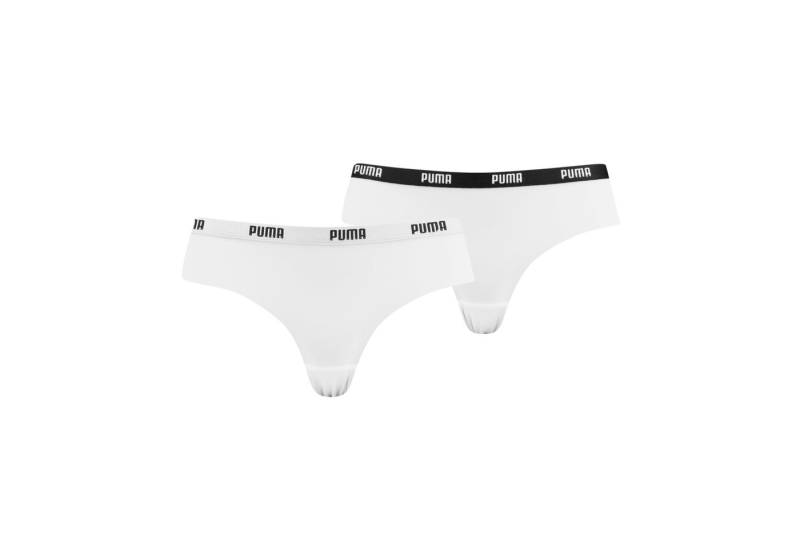 PUMA Brasilslip PUMA WOMEN MICROFIBER BRAZILIAN 2P HANG (2er Pack) Mit elastischem Soft-Touch-Logobund von PUMA