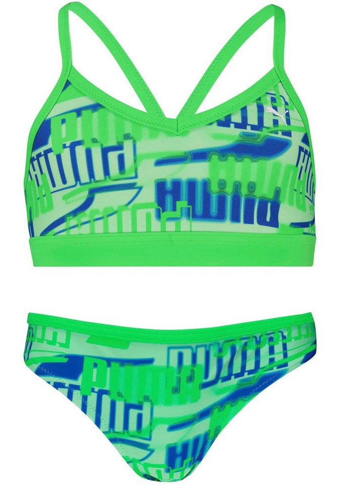 PUMA Bustier-Bikini (Set) Mädchen-Bikini mit allover Logoprint von PUMA