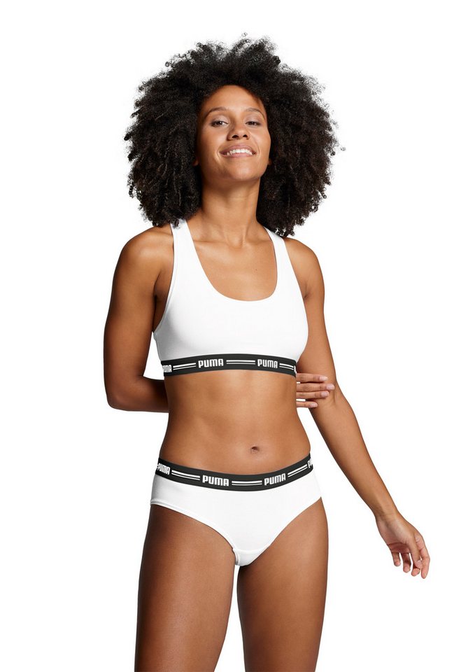 PUMA Sport-Bustier PUMA WOMEN RACER BACK TOP 1P HANG mit markantem Logobund von PUMA