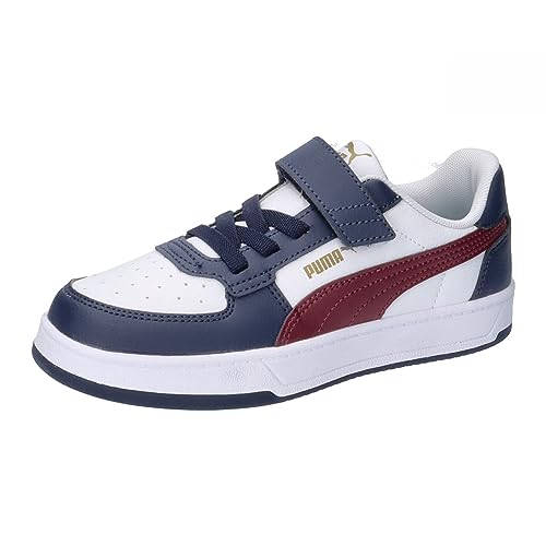 PUMA CAVEN 2.0 AC+ PS Sneaker, White-Dark Jasper Navy-Gold, 30 EU von PUMA