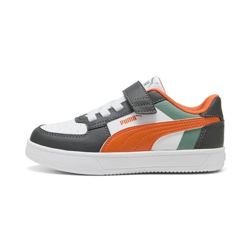PUMA Unisex Kinder Caven 2.0 Block Ac+ Ps Sneaker, Green Moon Maple Syrup Puma White, 31 EU PUMA Unisex Kinder Caven 2.0 Block Ac+ Ps Sneaker, Green Moon Maple Syrup Puma White, 31 EU von PUMA