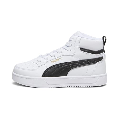 PUMA PUMA Caven 2.0 Mid Sneakers Kinder, White-Black-Gold, 30 EU von PUMA