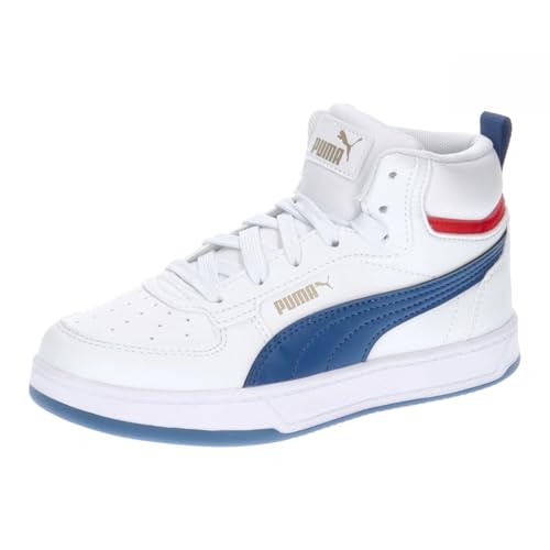 PUMA CAVEN 2.0 MID PS Sneaker, White-Clyde ROYAL Gold, 32 EU von PUMA