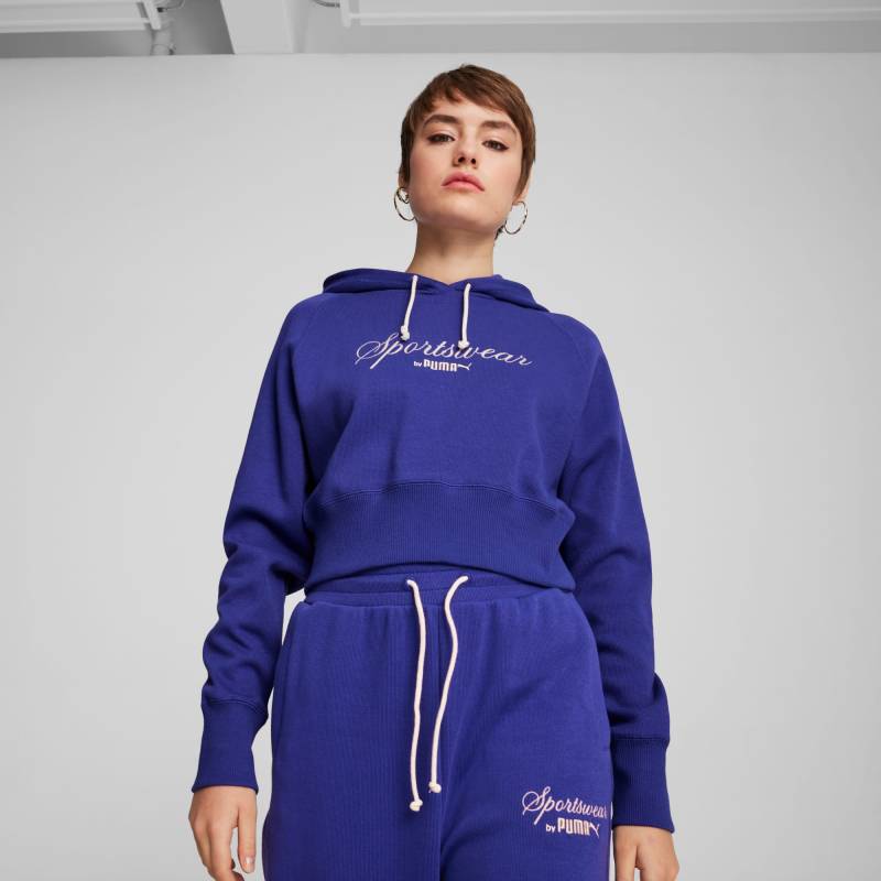 PUMA CLASSICS+ Relaxed Hoodie Damen, Mehrfarbig, Größe: M, Kleidung von PUMA