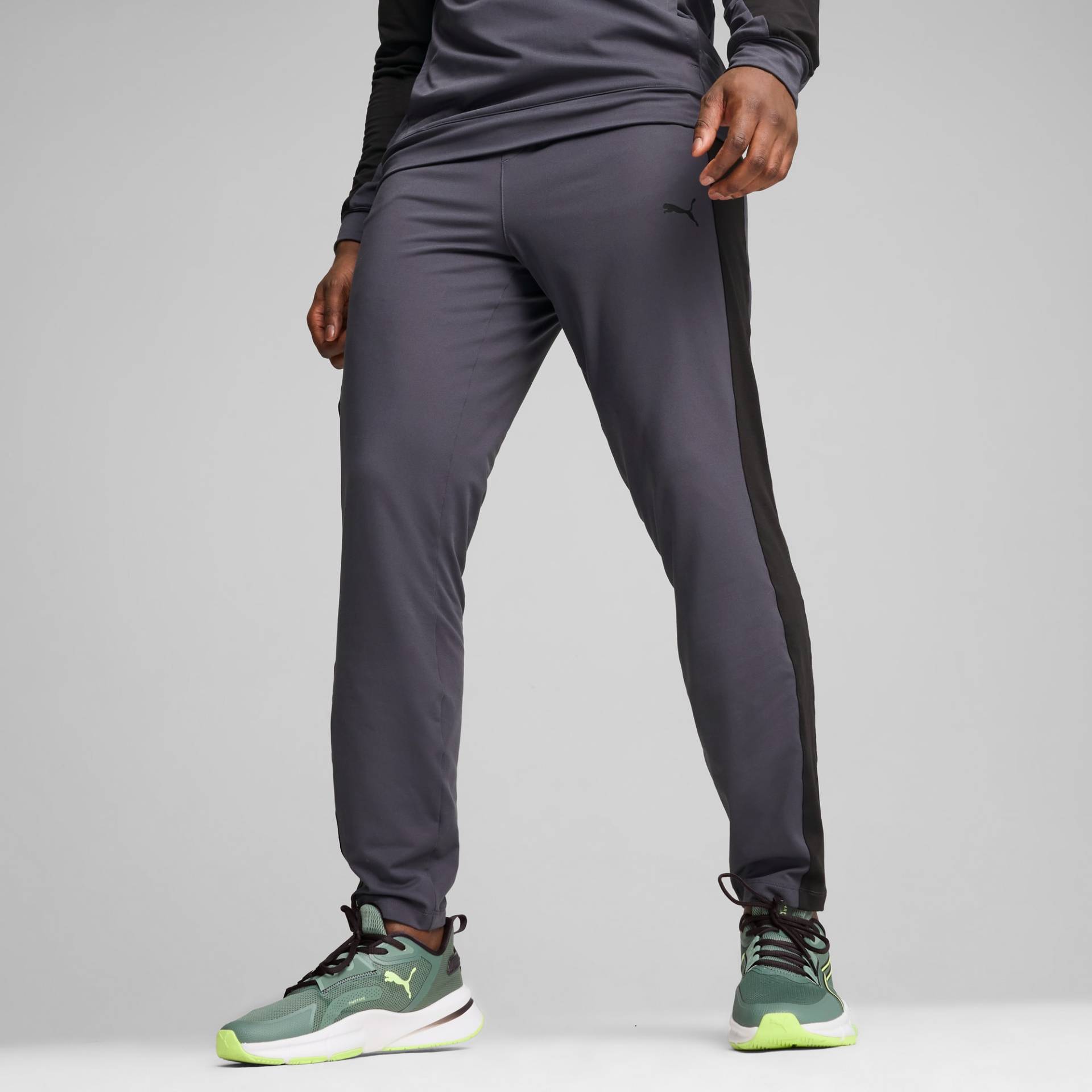 PUMA CLOUDSPUN Jogginghose Herren, Grau/Schwarz, Größe: L von PUMA