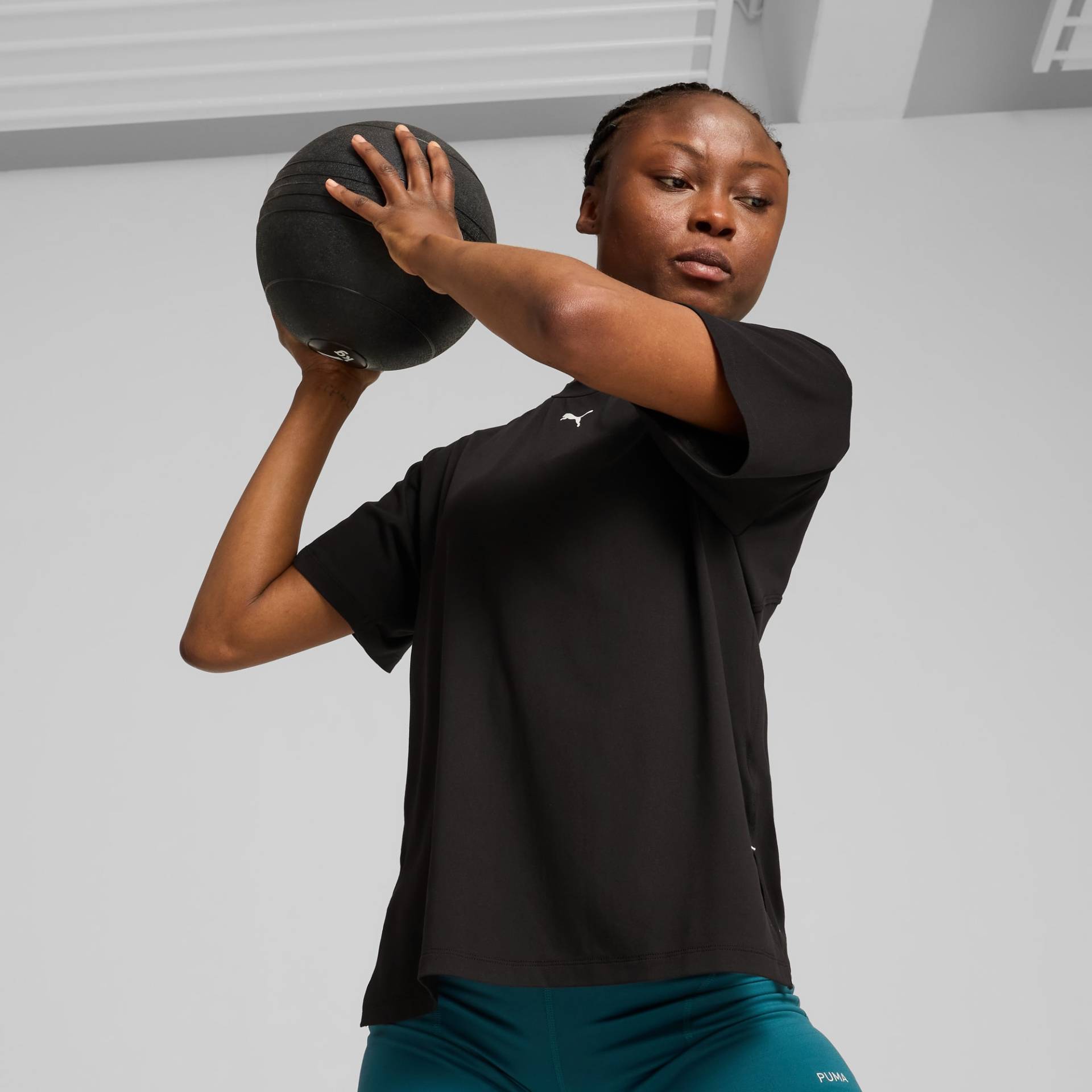 PUMA CLOUDSPUN T-Shirt Damen, Schwarz, Größe: XS, Kleidung von PUMA