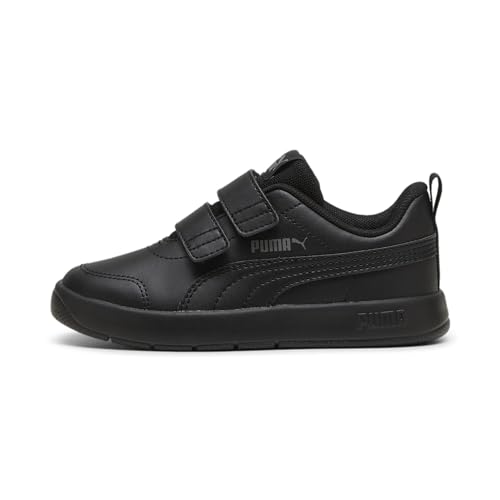 PUMA Unisex Kinder Courtflex V3 V Ps Sneaker, Puma Black Puma Black Cast Iron, 30 EU von PUMA