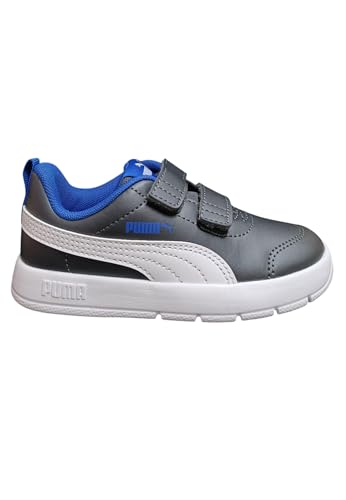 PUMA COURTFLEX V3 V PS Sneaker, Dusky Gray White-Mountain Blue, 21 EU von PUMA