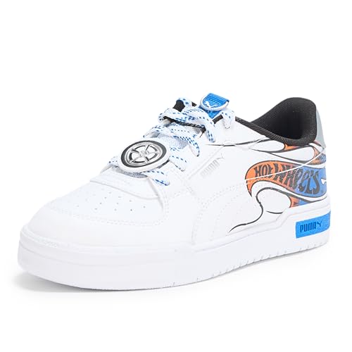PUMA Ca Pro Hot Wheels (Little Kid) Unisex-Kinder Sneaker, Puma Weiß/PUMA TEAM ROYAL, 28 EU von PUMA