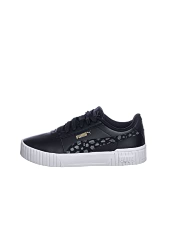 PUMA Carina 2.0 Animal JR Sneaker, Black-COOL Dark Gray Gold White, 38 EU von PUMA