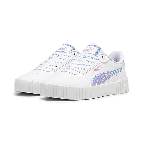 PUMA Carina 2.0 Deep Dive Jr Sneaker, White Blue Skies Fast Pink, 38.5 EU von PUMA