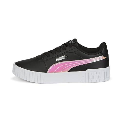 PUMA Carina 2.0 Holo Jr Sneaker, Black Silver, 37 EU von PUMA