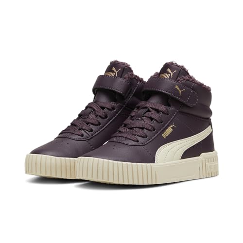 PUMA Carina 2.0 MID WTR PS Sneaker, Midnight Plum-Alpine Snow Gold von PUMA