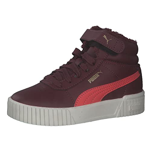 PUMA Carina 2.0 Mid WTR PS Sneaker, Aubergine-Salmon Team Gold, 29 EU von PUMA