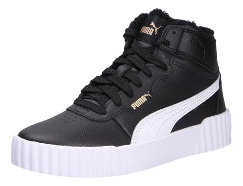 PUMA Carina 3.0 Mid WTR Jr Sneaker, Schwarz Weiß, 36.5 EU von PUMA