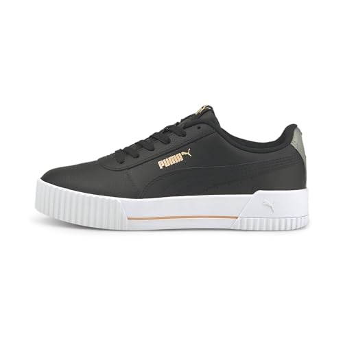 PUMA Carina L Jr Sneaker, Black-Peach Parfait, 38.5 EU von PUMA