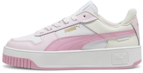 PUMA Carina Street Damen-Sneaker, Puma Weiß-Rosa Lila-Gold, 8.5 PUMA Carina Street Damen-Sneaker, Puma Weiß-Rosa Lila-Gold, 8.5 von PUMA
