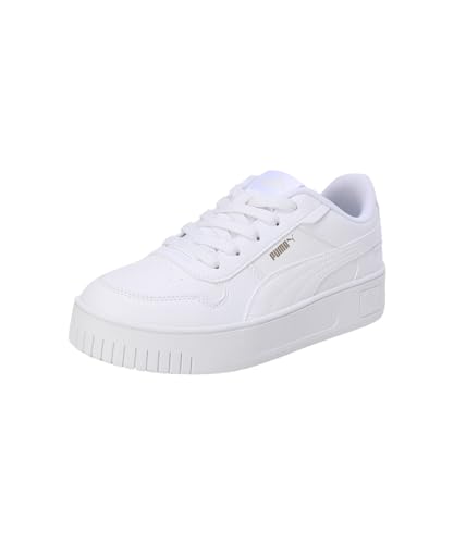 PUMA Carina Street Sneakers Kinder, PUMA White-PUMA White-PUMA Gold, 33 EU von PUMA