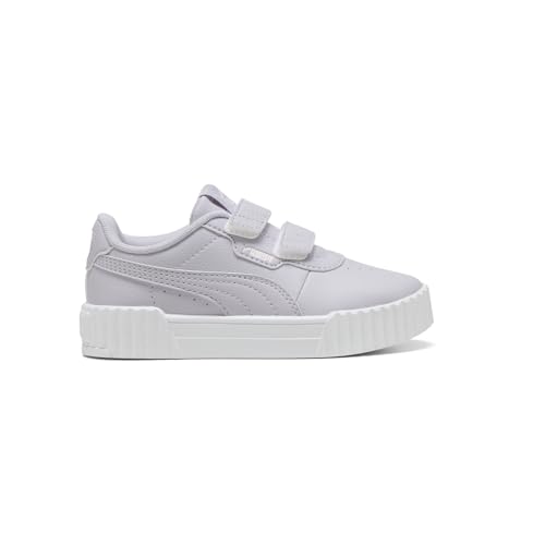 PUMA Carina Unisex-Kinder-Sneaker mit Klettverschluss, Lilac Crush-Jasmin Flower Ah25, 2 Little Kid von PUMA