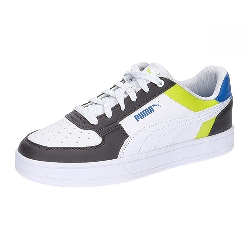 PUMA Caven 2.0 Block Jr Sneaker, White Dark Coal Lime Smash Team Royal, 37 EU von PUMA