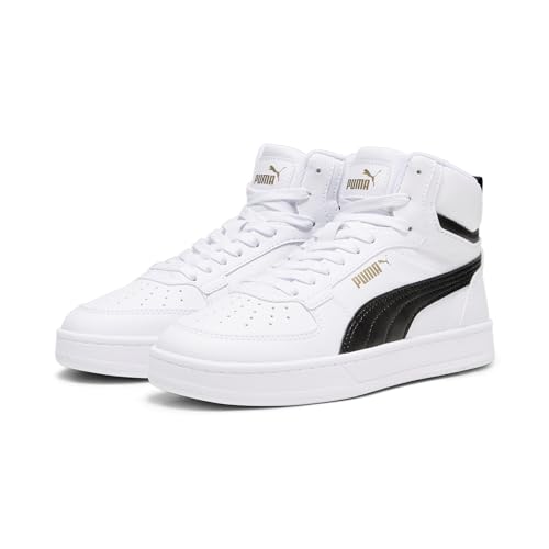 PUMA Unisex Kinder Caven 2.0 Mid Jr Turnschuhe, Puma White Puma Black Gold, 35.5 EU von PUMA