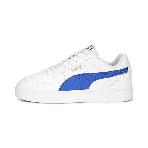 PUMA Unisex Kids' Fashion Shoes CAVEN JR Trainers & Sneakers, PUMA WHITE-ROYAL SAPPHIRE-PUMA GOLD, 38.5 von PUMA