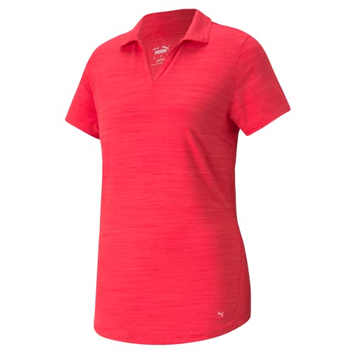 PUMA Cloudspun Free Polo Teaberry Heather MD von PUMA