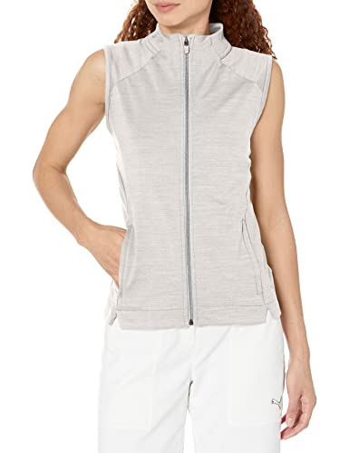 PUMA Cloudspun Heather Damenweste mit durchgehendem Reißverschluss, High Rise Heather, L PUMA Cloudspun Heather Damenweste mit durchgehendem Reißverschluss, High Rise Heather, L von PUMA