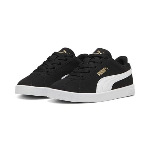 PUMA Club II PS Sneaker, Black White Gold, 30 EU von PUMA