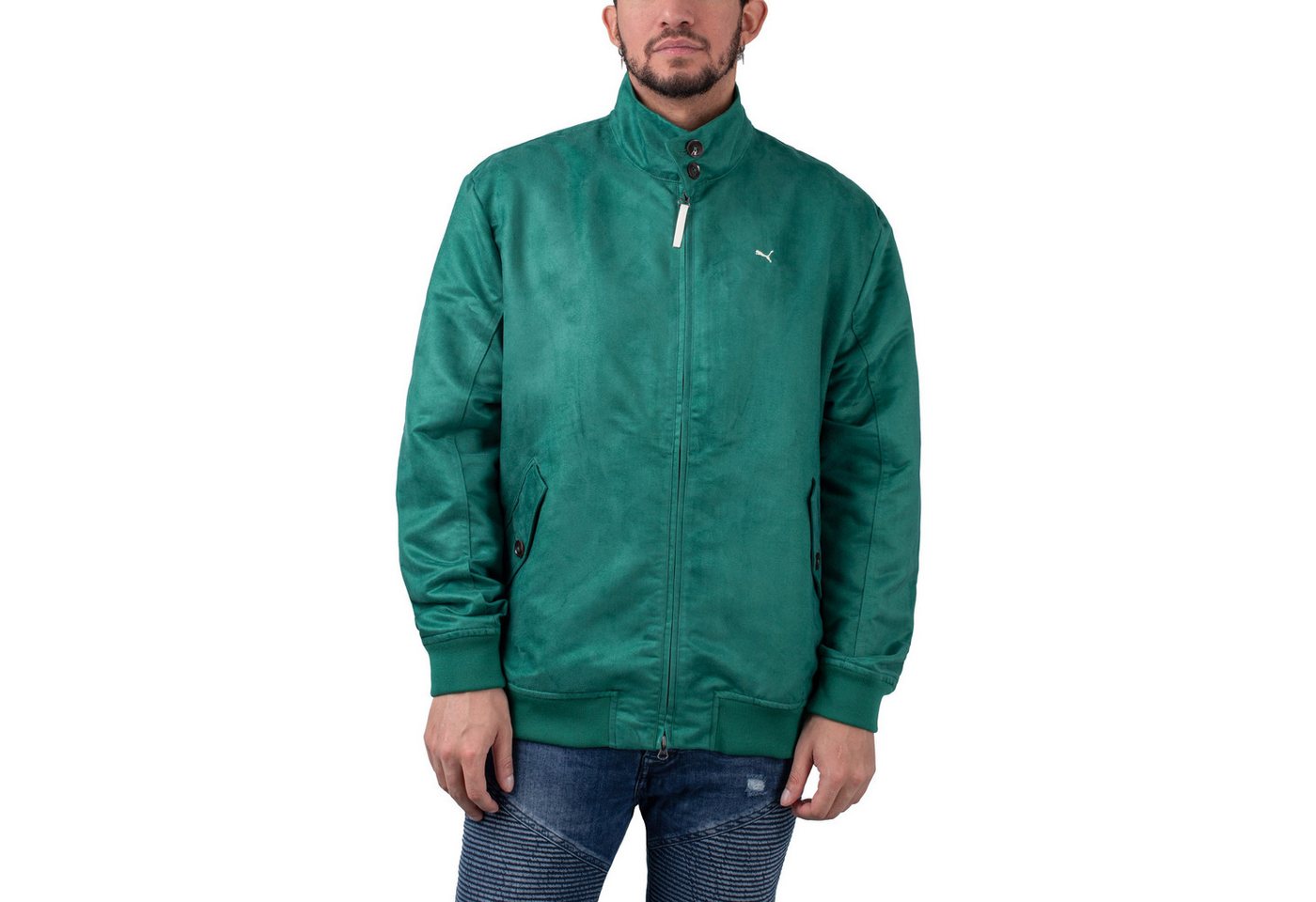 PUMA Collegejacke Puma MMQ Fast Green Harrington Jacket von PUMA