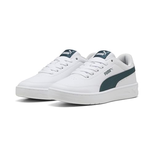 PUMA Court Classic Clean Jr Sneaker, Weiß Grün Gelände, 36 EU von PUMA