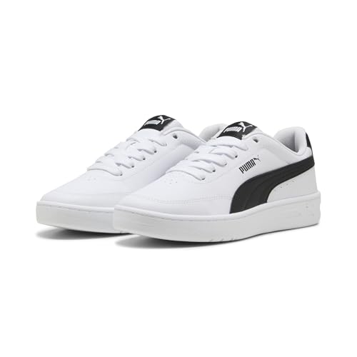 PUMA Court Classic Clean Jr Sneaker, Weiß Schwarz, 37.5 EU von PUMA