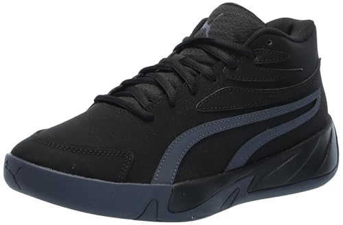 PUMA Court Pro Sneaker für Kinder, Unisex, Puma Schwarz-galaktisches Grau, 6.5 Big Kid von PUMA