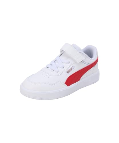 PUMA Court Ultra AC+ PS Sneaker, White-for All TIME RED-Clyde ROYAL Gold, 30.5 EU von PUMA