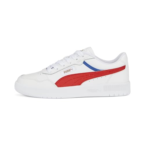 PUMA Unisex Kids' Fashion Shoes COURT ULTRA JR Trainers & Sneakers, PUMA WHITE-FOR ALL TIME RED-CLYDE ROYAL-PUMA GOLD, 36 von PUMA