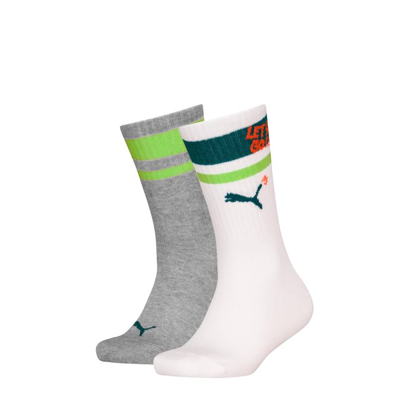 PUMA Crew-Socken 2er-Pack Kinder, Grün, Größe: 27-34, Kleidung von PUMA