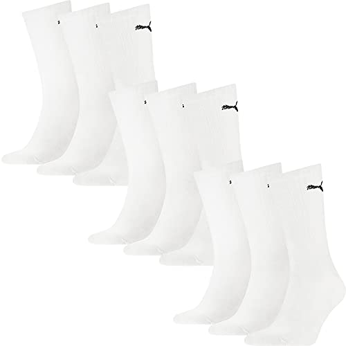 PUMA Crew Socks 9er Pack, white, 43-46 von PUMA