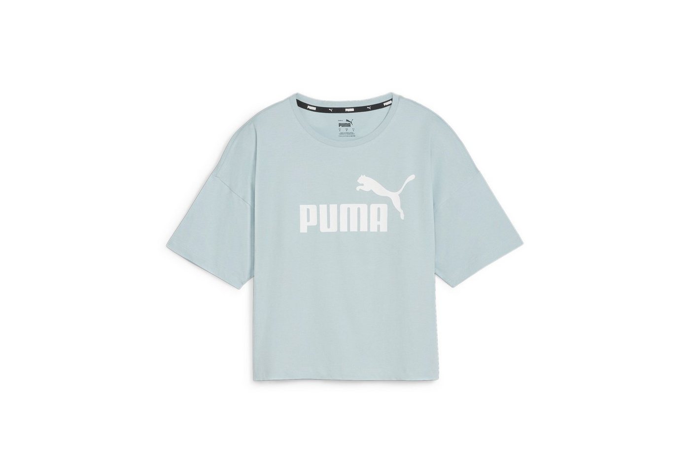 PUMA Crop-Top Essentials Logo Cropped T-Shirt Damen von PUMA