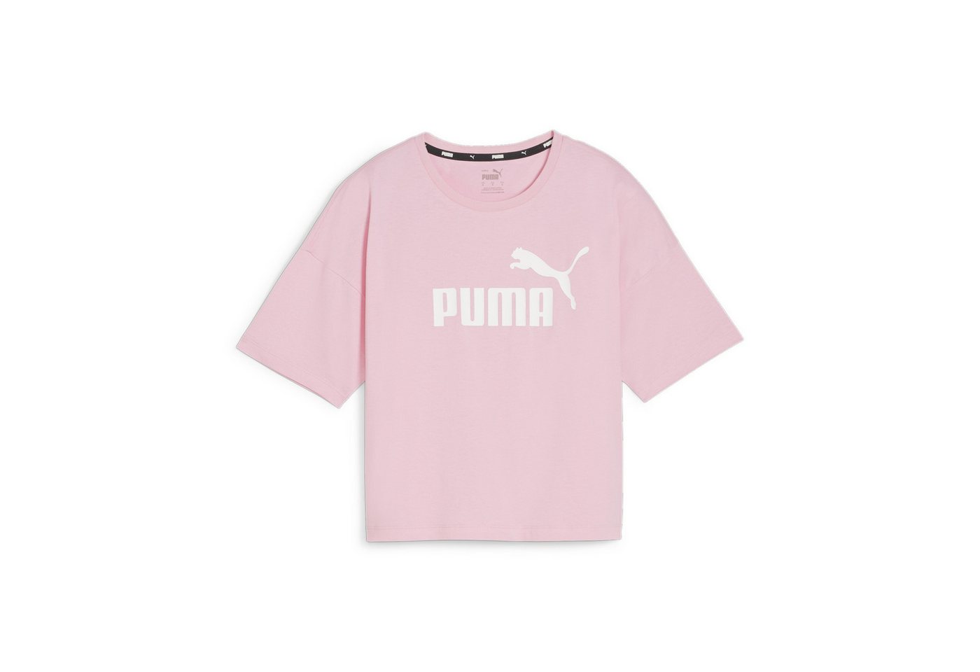 PUMA Crop-Top Essentials Logo Cropped T-Shirt Damen von PUMA