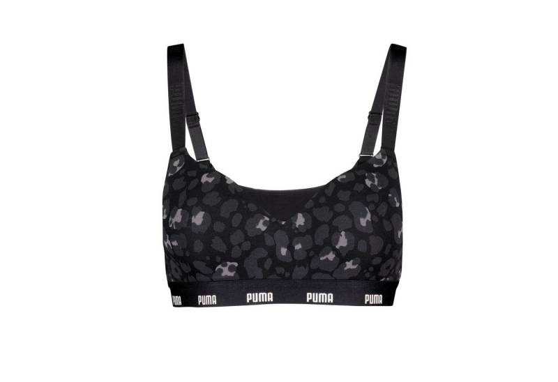 PUMA Sport-Bustier WOMEN PRINTED PADDED TOP (1er Pack) elastisch, Animal-Print von PUMA
